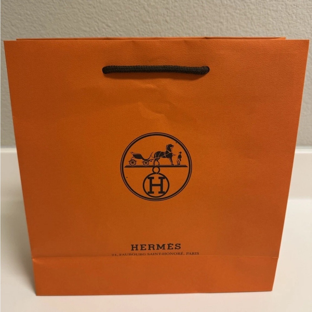 Hermes Gift Bag—The signature Hermes Orange Gift Bag